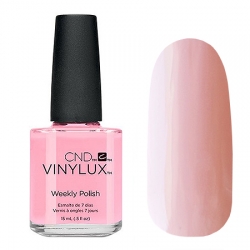 CND Vinylux №214 Be Demure - Лак для ногтей 15 мл плотный, светло-розовый оттенок.