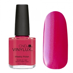CND Vinylux №241 Ecstasy - Лак для ногтей 15 мл ярко-розовый с неоновым голубым отливом.