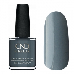 CND Vinylux №299 Whisper - Лак для ногтей 15 мл светлый сине-серый оттенок, глянцевый, плотный.