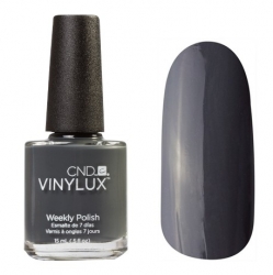 CND Vinylux №101 Asphalt - Лак для ногтей 15 мл тёмно-серый эмаль.
