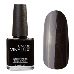 CND Vinylux №105 Black Pool - Лак для ногтей 15 мл черная эмаль.