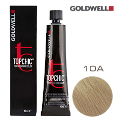 Goldwell Topchic 10A - Стойкая краска для волос - Пастельный пепельный блондин 60 мл.