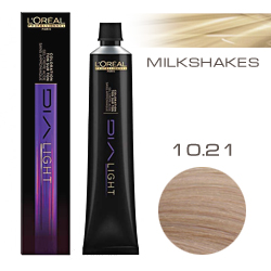 L'Oreal Professionnel Dialight - Краска для волос Диалайт 10.21 Молочный коктейль перламутровый сорбет 50 мл