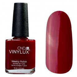 CND Vinylux №111 Decadence - Лак для ногтей 15 мл красное бордо эмалевый, плотный.