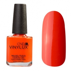 CND Vinylux №112 Electric Orange - Лак для ногтей 15 мл мандариново-оранжевый, эмаль. 
