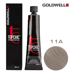 Goldwell Topchic 11A - Стойкая краска для волос - Белокурый пепельный 60 мл.