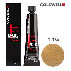 Goldwell Topchic 11G - Стойкая краска для волос - Светлый золотистый блондин 60 мл.