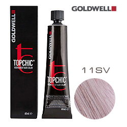 Goldwell Topchic 11SV - Стойкая краска для волос - Серебристо-фиолетовый блондин 60 мл.