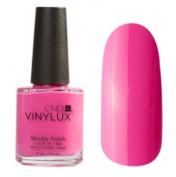 CND Vinylux №121 Hot Pop Pink - Лак для ногтей 15 мл розовый барби, эмаль.