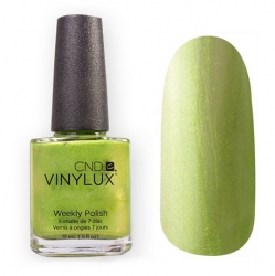CND Vinylux №127 Limeade - Лак для ногтей 15 мл светло-зеленый с микроблестками.