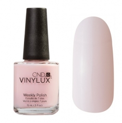 CND Vinylux №132 Negligee - Лак для ногтей 15 мл прозрачно-розовый, с неоновым сине-сереневым отливом. 