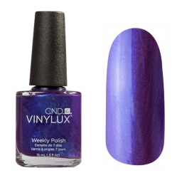 CND Vinylux №138 Purple Puirple - Лак для ногтей 15 мл глубокий сине-фиолетовый, перламутровый.