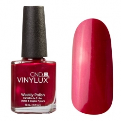 CND Vinylux №139 Red Baroness - Лак для ногтей 15 мл насыщенный красно ягодный с перламутром.