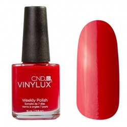 CND Vinylux №143 Rouge Red - Лак для ногтей 15 мл ярко-красный, эмаль 