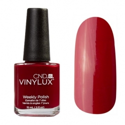 CND Vinylux №145 Scarlet Letter - Лак для ногтей 15 мл темно-красный, эмаль.