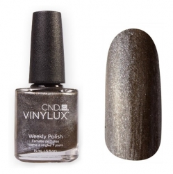 CND Vinylux №160 Night Glimmer - Лак для ногтей 15 мл темный коричнево-зеленый с микроблеском