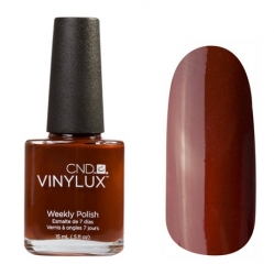 CND Vinylux №161 Burnt Romance - Лак для ногтей 15 мл плотный коричневый, эмаль.