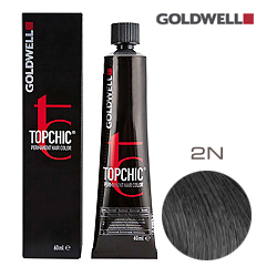 Goldwell Topchic 2N - Стойкая краска для волос - Черный натуральный 60 мл.