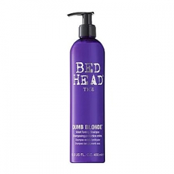 TIGI Bed Head Dumb Blonde Toning Shampoo - Шампунь-корректор цвета для блондинок 400мл