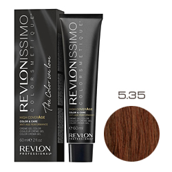 Revlon Professional Revlonissimo Colorsmetique High CoverАge - Крем-краска для волос 5.35 Янтарный светлый каштан 60 мл 