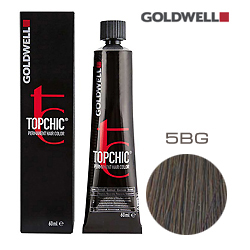 Goldwell Topchic 5BG - Стойкая краска для волос - Светлый коричневый бежевый золотистый 60 мл.