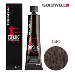 Goldwell Topchic 5K - Стойкая краска для волос - Медный темный русый 60 мл.