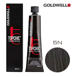 Goldwell Topchic 5N - Стойкая краска для волос - Светло-коричневый 60 мл.