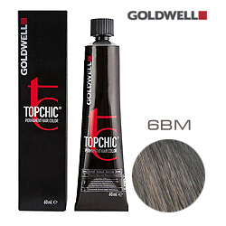 Goldwell Topchic 6BM - Стойкая краска для волос - Светло-коричневый матовый 60 мл.