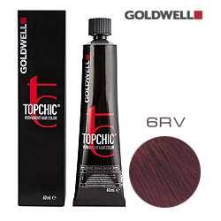 Goldwell Topchic 6RV - Стойкая краска для волос - Красно-фиолетовый темный русый 60 мл.
