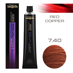 L'Oreal Professionnel Dialight - Краска для волос Диалайт 7.40 Блондин глубокий медный 50 мл
