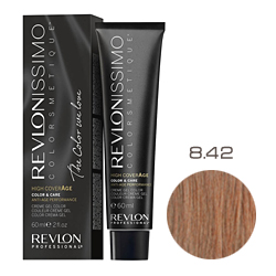 Revlon Professional Revlonissimo Colorsmetique High CoverАge - Крем-краска для волос 8.42 Медовый светлый блондин 60 мл 