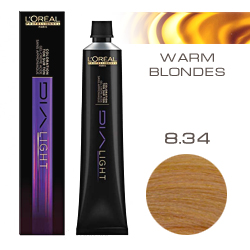 L'Oreal Professionnel Dialight - Краска для волос Диалайт 8.34 Светлый блондин золотисто-медный 50 мл