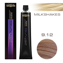 L'Oreal Professionnel Dialight - Краска для волос Диалайт 9.12 Молочный коктейль холодный перламутровый 50 мл