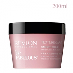 Revlon Professional Be Fabulous Texture Care Smooth Hair C.R.E.A.M. Anti Frizz Mask - Дисциплинирующая маска для гладкости волос 200 мл