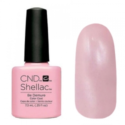 CND Shellac Be Demure - Гель-лак для ногтей 7,3 мл светлый нежно-розовый, эмалевый