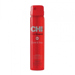 CHI 44 Iron Guard Style & Stay Protecting Spray Firm Hold - Термозащитный спрей для волос сильной фиксации 74 гр 