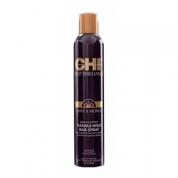 CHI Deep Brilliance Olive&Monoi Flexible Hold Hair Spray - Лак для волос эластичной фиксации 284 г 