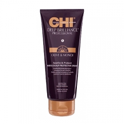 CHI Deep Brilliance Olive&Monoi Optimum Soothe & Protect - Защитный крем для кожи головы и волос 177 мл 
