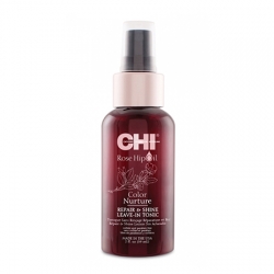 CHI Rose Hip Oil Repair & Shine Leave In Tonic - Несмываемый тоник с маслом шиповника для окрашенных волос 59 мл 