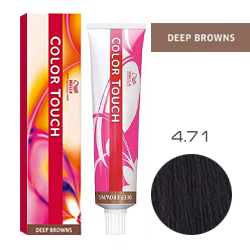 Wella Color Touch Deep Browns - Оттеночная краска для волос 4/71 Тирамису 60 мл
