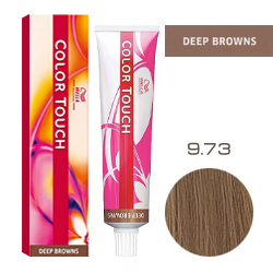 Wella Color Touch Deep Browns - Оттеночная краска для волос 9/73 Очень светлый блондин коричнево-золотистый 60 мл