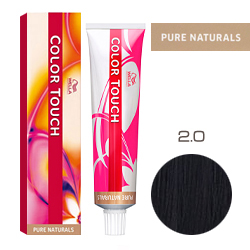 Wella Color Touch Pure Naturals - Оттеночная краска для волос 2/0 Черный 60 мл
