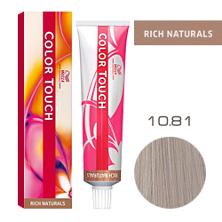 Wella Color Touch Rich Naturals - Оттеночная краска для волос 10/81 Нежный ангел 60 мл