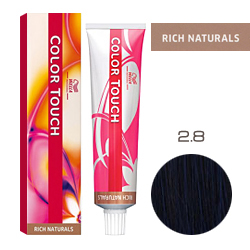 Wella Color Touch Rich Naturals - Оттеночная краска для волос 2/8 Сине-черный 60 мл