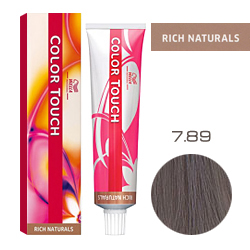 Wella Color Touch Rich Naturals - Оттеночная краска для волос 7/89 Серый жемчуг 60 мл