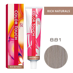 Wella Color Touch Rich Naturals - Оттеночная краска для волос 8/81 Серебряный 60 мл
