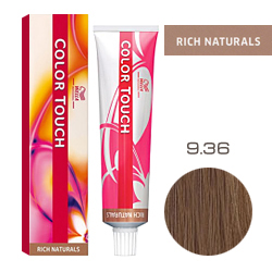 Wella Color Touch Rich Naturals - Оттеночная краска для волос 9/36 Розовое золото 60 мл