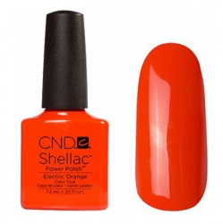 CND Shellac Electric Orange - Гель-лак для ногтей 7,3 мл мандариново-оранжевый, эмаль. 