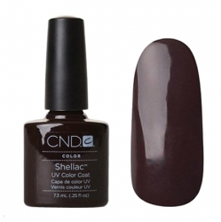 CND Shellac Гель-лак для ногтей Fedora 7,3 мл темно-коричневый, без блесток и перламутра эмаль