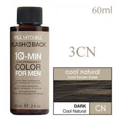 Paul Mitchell Flash Back 3CN Dark Cool Natural - Краска-камуфляж седины для мужчин 60 мл